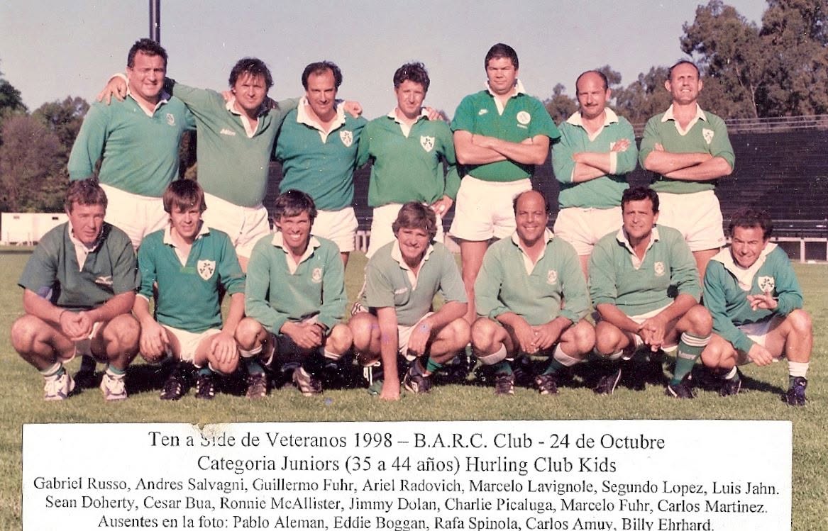 Equipo de veteranos del club, Ten-a-Side de 1998.