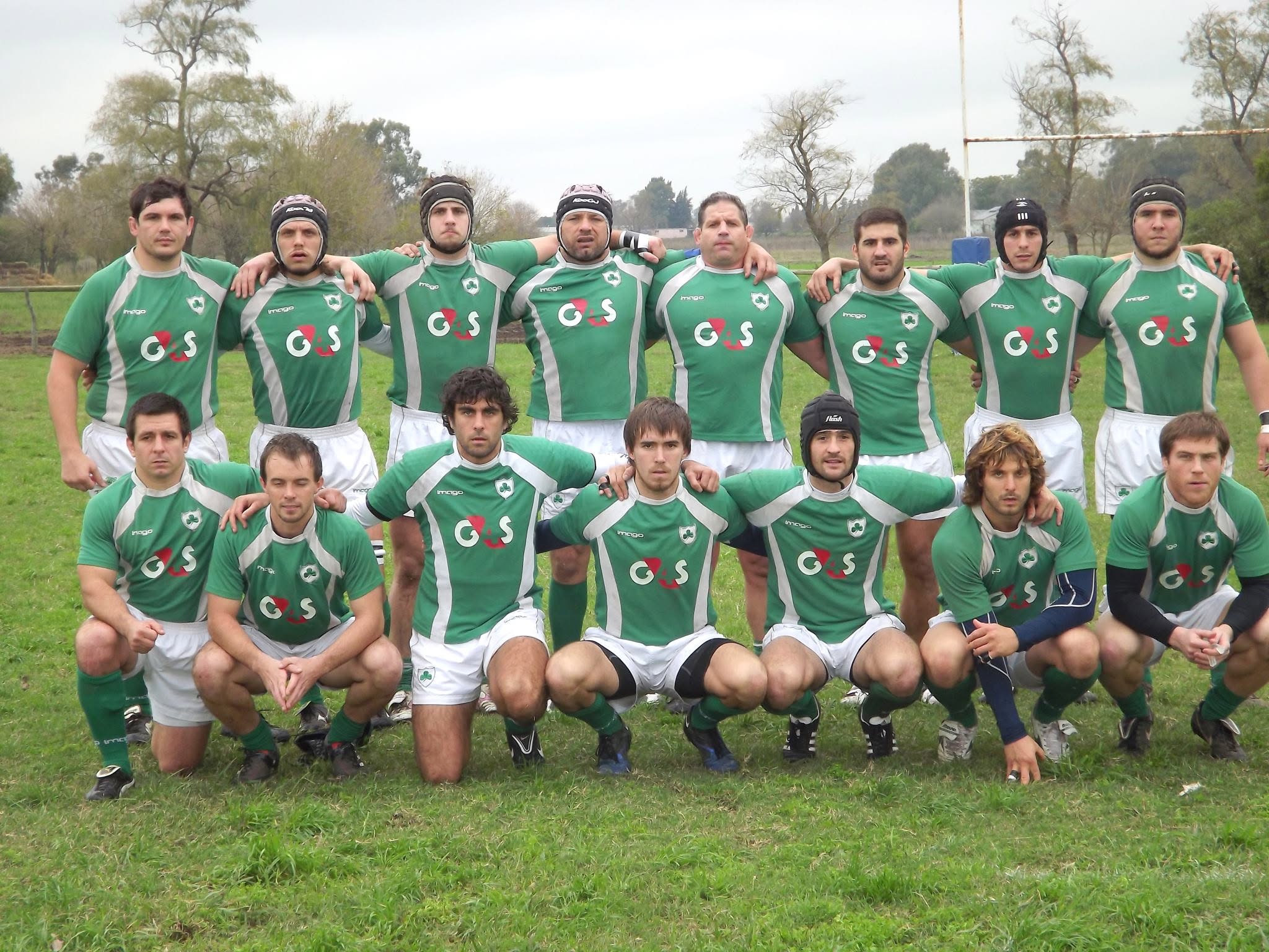 Un plantel de rugby del club, de otra época.