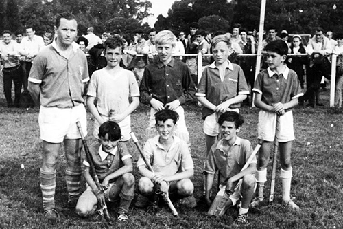 Plantel de hockey de caballeros del Hurling Club, fotografía de archivo de la época dorada.